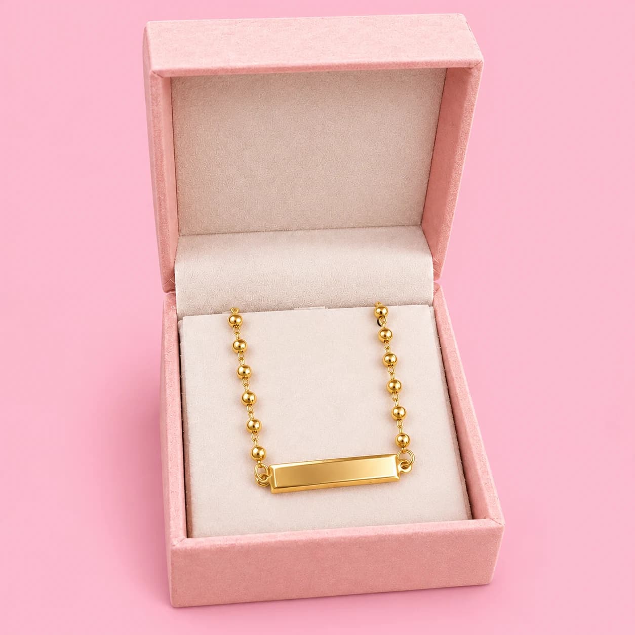 Pulseira simples bebê personalizada | Banhada a Ouro